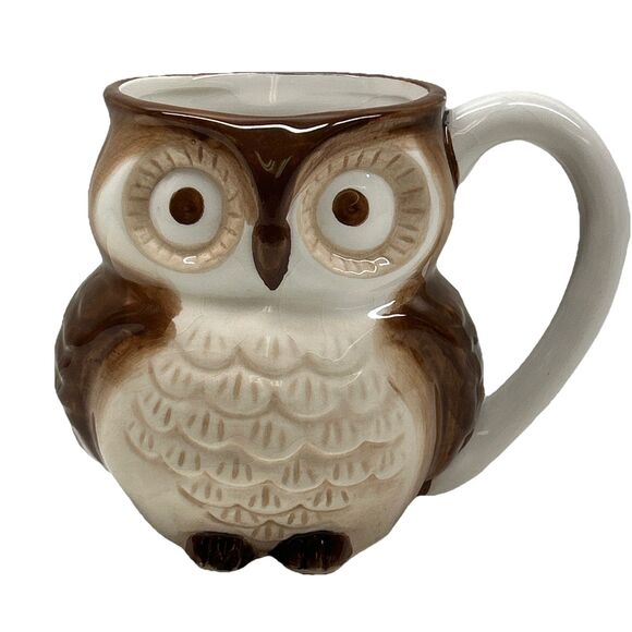 World Market Other - Tea, Coffee Mug-Large 15 oz.Brown Owl W/ “Surprise Owl” Inside World Market